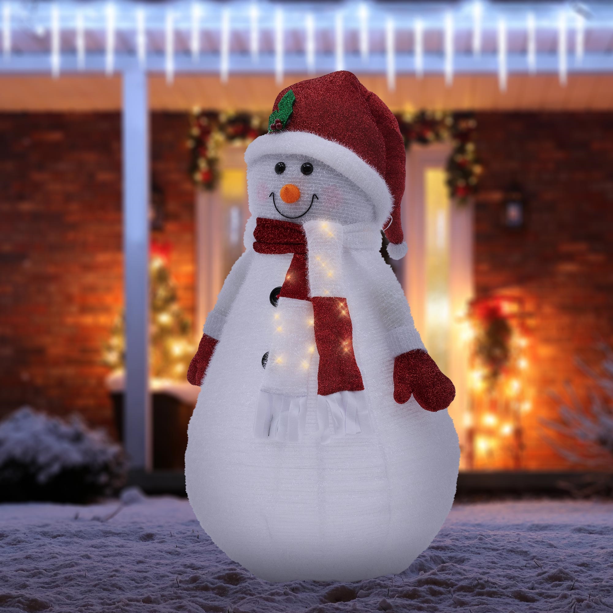 XXL Weihnachtsfigur eBay Weihnachten | 140 Außen Timer Weihnachtsdeko cm beleuchtet LED