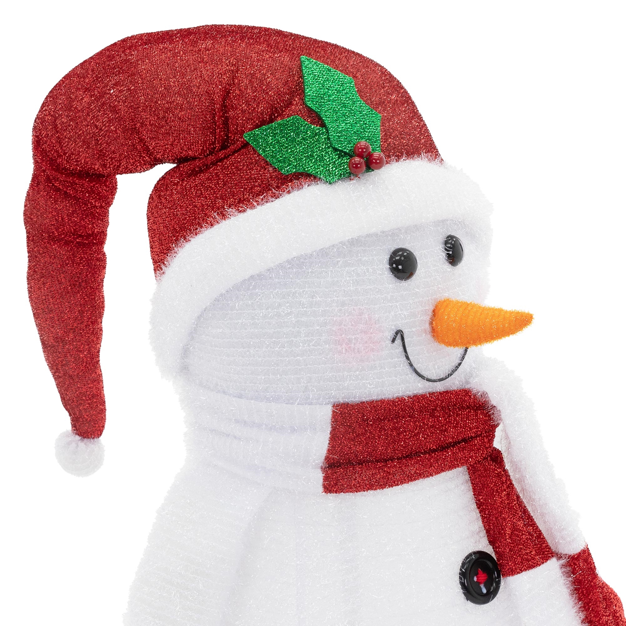 Bonhomme de neige LED éclairé décoration de Noël figurine d'extérieur XXL  140 cm