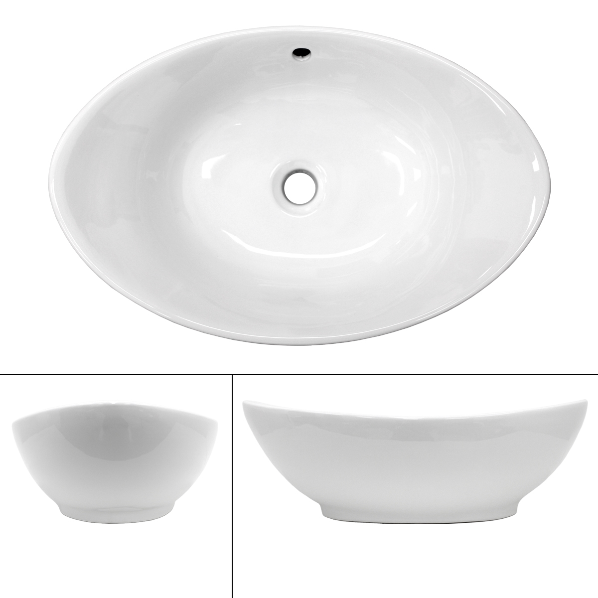 Lavabo cerámica aseo lavamanos cerámica fregadero moderno baño +/- tapón  desagüe
