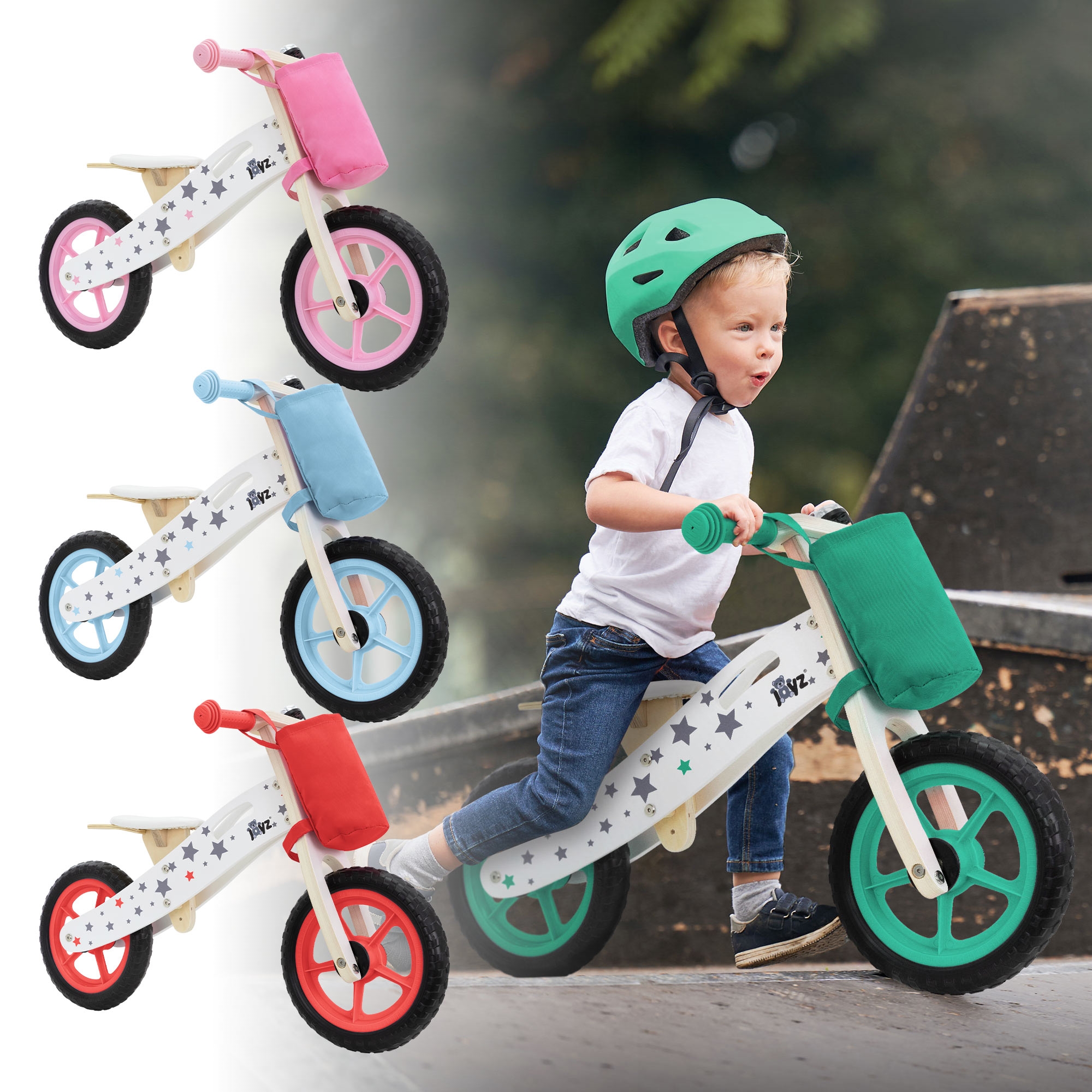 Vélo d'apprentissage pour enfants 2 ans + vélo en bois vélo d'équilibre á  choix