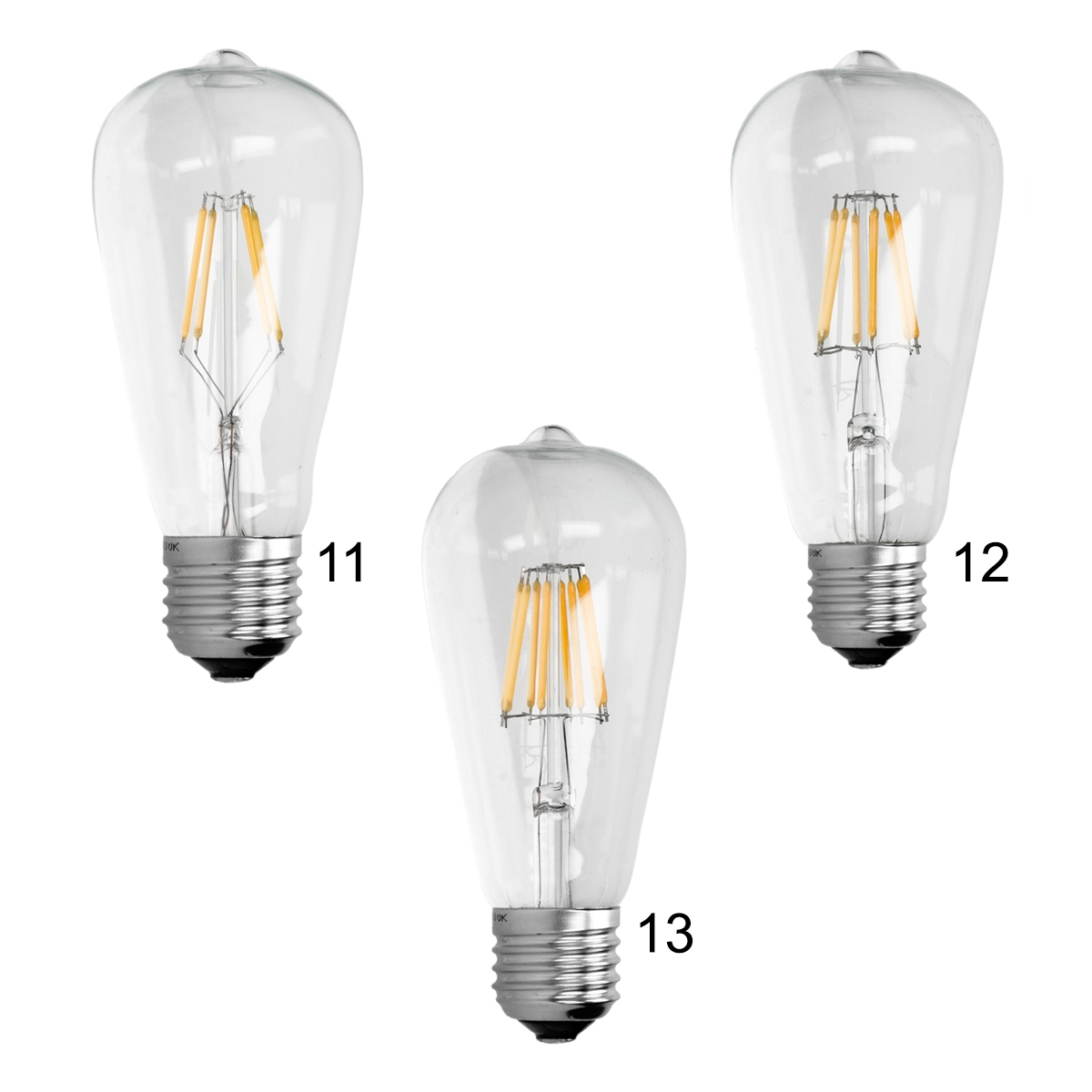 E14 E27 LED Lampe Kerze Birne Windstoß Filament Kolben