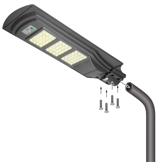 2X 30W LED Straßenlampe Mastleuchte Straßenbeleuchtung Außen Laterne Weiß IP67 