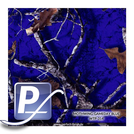Water Transfer Printing film WTP-314 | 100cm MOTHWINGS-GAMEDAY BLUE