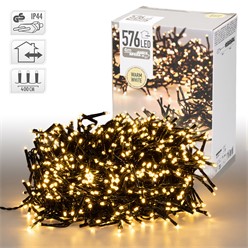 Guirlande lumineuse 576 LED blanc chaud L420 CLUSTER