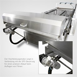 Wassertransferdruck Vollautomatische Filmauflegeeinheit für Big Dipper | 260 x 110 cm