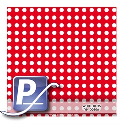 Water transfer printing film YH-D030A | 60cm WHITE DOTS