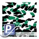 Water Transfer Printing film YH-053A | 60cm GREEN BLACK CAMO