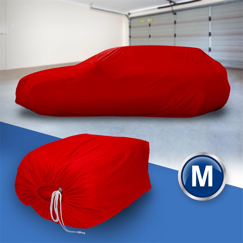 Autoabdeckung Indoor für Kompaktwagen 405x155x125 cm Rot aus