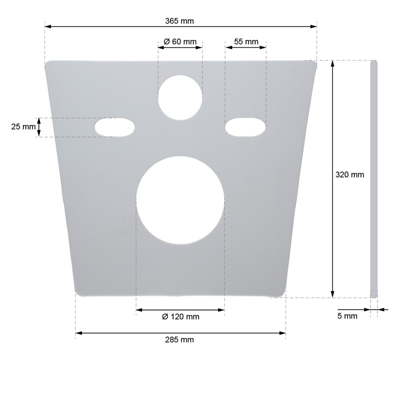 Tapis D'isolation Acoustique Court Pour Wc Toilette En Mousse Pe Élastique  Gris