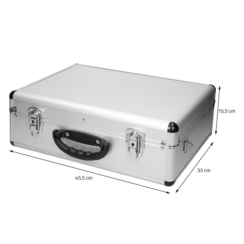 Valise aluminium vide malette à outils caisse avec compartiments de  rangement