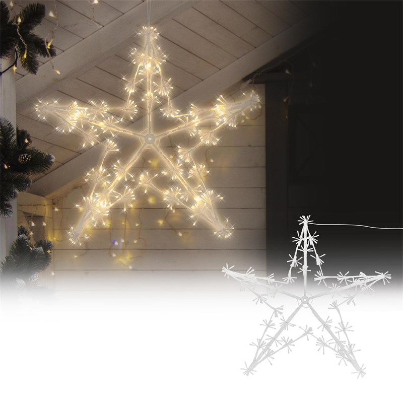 Weihnachtsdeko LED-Stern mit 320 warmweißen LEDs aus Metall günstig online | Beleuchtete Weihnachtssterne