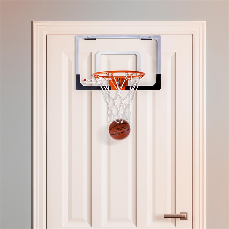 Panier de basket pour la chambre avec ballon 45x30 cm en métal et