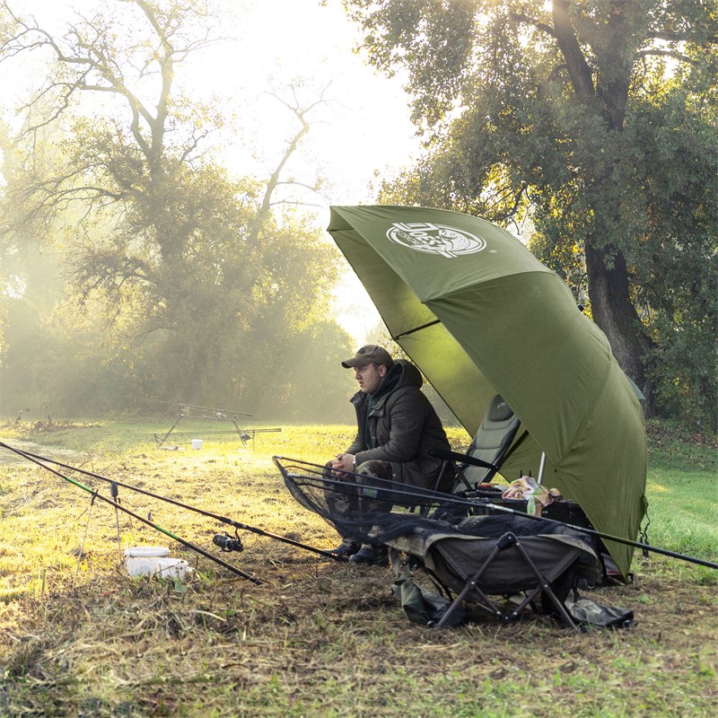 Fishing umbrella with tilt function 2.4 m water repellent incl. carrying bag