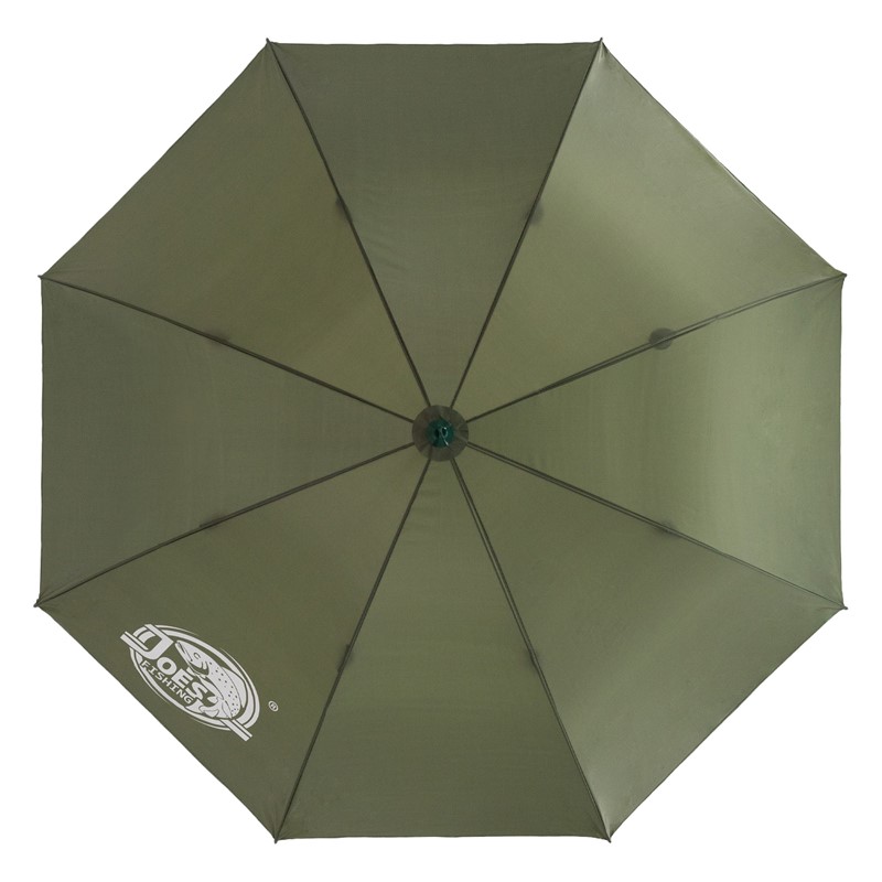 Fishing umbrella 2.4m closed Green with back & side wall