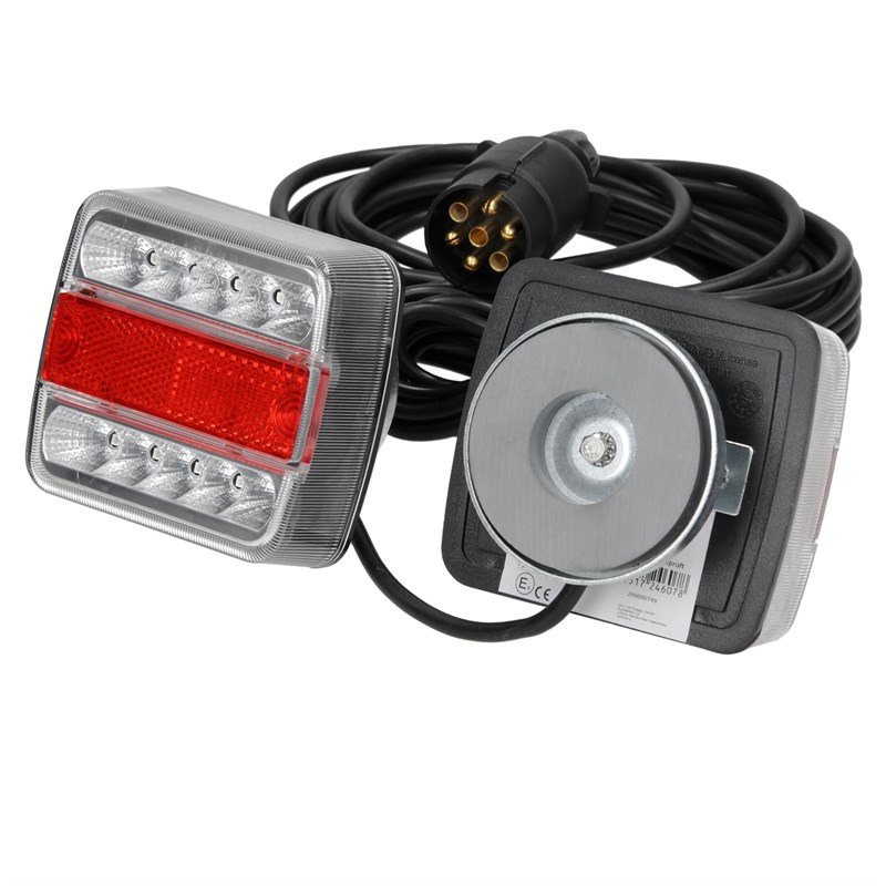 ontslaan winkel Correspondent Set van 2 LED-achterlichten met magneten voor aanhangwagens 12V, met  E4-goedkeuringsmerk, 14 LED's per licht Set van 2 LED-achterlichten met  magneten voor aanhangwagens 12V, met E4-goedkeuringsmerk, 14 LED's per licht