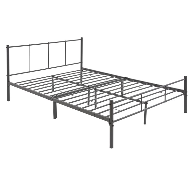 Ml Design Metal Bed Anthracite 140x200, Greenforest Full Bed Frame Assembly Instructions
