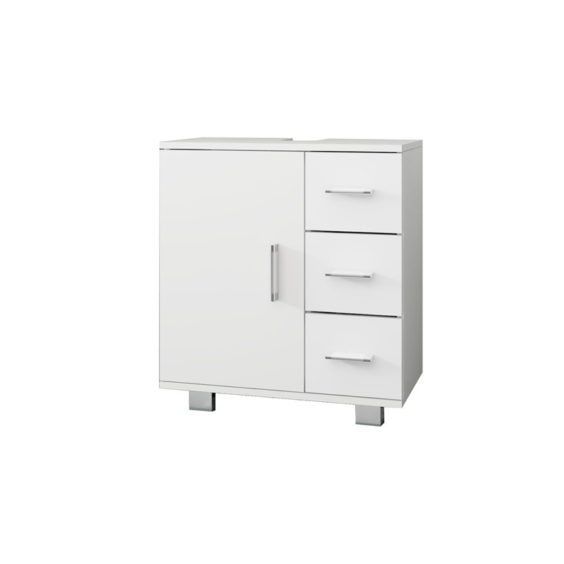 Mueble de tocador blanco 60x60,8x33 cm de MDF ML-Design pedir