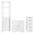 Badmöbel Set 3-Teilig Landhausstil Weiß aus Holz ML-Design