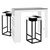 Conjunto de mesa de barras 117x106x57 cm Branco/Anthracite feito de Presspan WOMO-Design