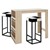 Zestaw stolików barowych 117x106x57 cm Dab Sonoma firmy Presspan WOMO-Design