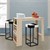 Set de table de bar 117x106x57 cm Chêne Sonoma en Presspan WOMO-Design