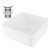 Håndvask inkl. afløbssæt uden overløb 39x39x15 cm Hvid keramik ML-Design
