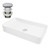 Washbasin incl. drain set without overflow 68x38x12 cm White Ceramic ML Design