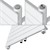Badheizkörper Steam Design 600x1186 mm Weiß mit Wand Anschlussgarnitur