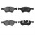 brake pads + warning contact front rear Mercedes