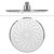Stainless steel shower system, rain shower head and hand shower with anti-calc jets