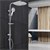 Sprchový systém z nerezové oceli Deštová sprchová hlavice a rucní sprcha s tryskami proti vodnímu kameni