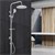 Sprchový systém z nerezové oceli Deštová sprchová hlavice a rucní sprcha s tryskami proti vodnímu kameni
