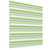 Doppelrollo grün-grau-weiß, 90x150 cm, mit Klemmträgern, inkl. Befestigungsmaterial
