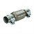 Tubo flexível de aço inoxidável 50 x 150 mm com braçadeiras + pasta
