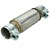 Tubo flexível de aço inoxidável 60 x 200 mm com grampos