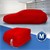 Autoabdeckung Indoor für Kompaktwagen 405x155x125 cm Rot aus Stretch Satin