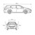Autoabdeckung für Kombis und Vans 465x157x122 cm Grau aus Vliesstoff