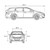 Autoabdeckung für Kombis und SUVs 535x180x132 cm Grau aus Vliesstoff