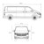 Autoabdeckung VW Bulli 465x157x132 cm Grau aus PVC