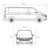Autoabdeckung Indoor für den VW Bulli 465x157x132 cm Schwarz aus Stretch Satin