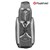 Golftasche Schwarz/Silber 137x50x40 cm aus Polyester Fastfold