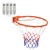 Basketbal hoepelset 60x40 cm staal incl. net en pomp Hauki