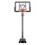 Basketballkorb Set mit Ständer Weiß aus Stahl Hauki