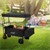 Foldable handcart with roof and bag Black loadable up to 80 kg Hauki