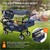 Foldable handcart with roof and bag Blue/grey loadable up to 120 kg Hauki