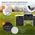 Camping kitchen foldable with carrying bag black aluminum incl. worktop Hauki
