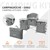 Camping kitchen foldable with carrying bag Grey aluminum incl. worktop Hauki