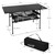 Folding camping table 118x55x64.5 cm black aluminum Hauki