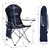Hopfällbar campingstol upp till 150 kg blå med mugghållare inkl. bärväska Hauki