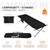 Camping bed Folding camp bed 210x83x46 cm Black with carrying bag up to 150 kg Hauki